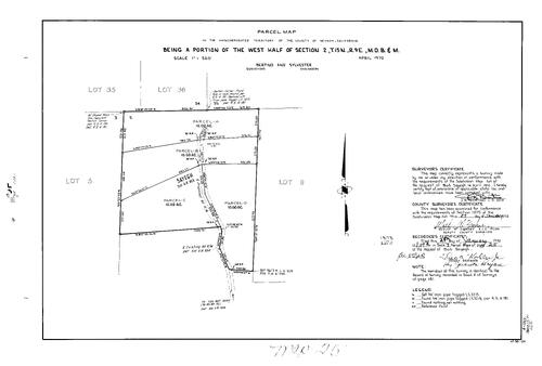 Click to see Parcel Map Book 7, pg. 25 (1974) of Nevada County Recorders Parcel Maps Book 7