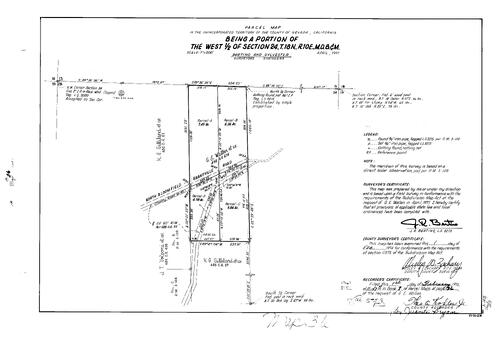 Click to see Parcel Map Book 7, pg. 36 (1974) of Nevada County Recorders Parcel Maps Book 7