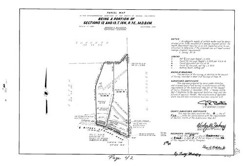 Click to see Parcel Map Book 7, pg. 42 (1974) of Nevada County Recorders Parcel Maps Book 7