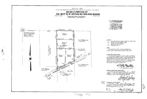 Click to see Parcel Map Book 7, pg. 46 (1974) of Nevada County Recorders Parcel Maps Book 7