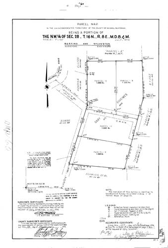 Click to see Parcel Map Book 7, pg. 60 (1974) of Nevada County Recorders Parcel Maps Book 7