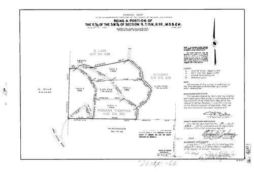 Click to see Parcel Map Book 7, pg. 66 (1974) of Nevada County Recorders Parcel Maps Book 7