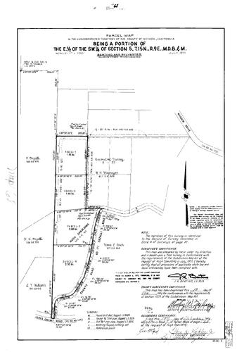 Click to see Parcel Map Book 7, pg. 68 (1974) of Nevada County Recorders Parcel Maps Book 7