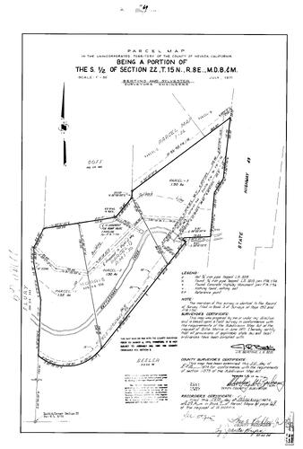 Click to see Parcel Map Book 7, pg. 69 (1974) of Nevada County Recorders Parcel Maps Book 7
