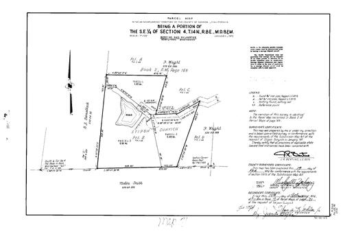 Click to see Parcel Map Book 7, pg. 71 (1974) of Nevada County Recorders Parcel Maps Book 7
