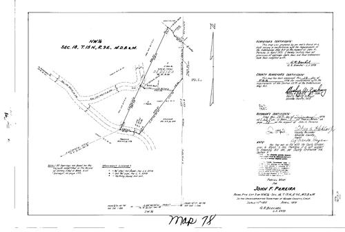 Click to see Parcel Map Book 7, pg. 78 (1974) of Nevada County Recorders Parcel Maps Book 7