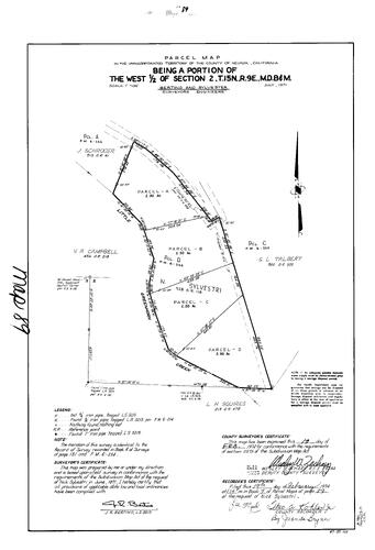 Click to see Parcel Map Book 7, pg. 89 (1974) of Nevada County Recorders Parcel Maps Book 7