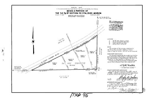 Click to see Parcel Map Book 7, pg. 95 (1974) of Nevada County Recorders Parcel Maps Book 7