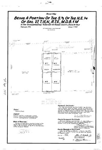 Click to see Parcel Map Book 7, pg. 140 (1974) of Nevada County Recorders Parcel Maps Book 7