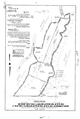 Click to see Parcel Map Book 7, pg. 147 (1974) of Nevada County Recorders Parcel Maps Book 7