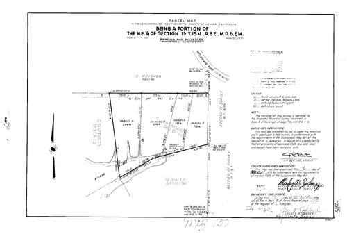 Click to see Parcel Map Book 7, pg. 150 (1974) of Nevada County Recorders Parcel Maps Book 7