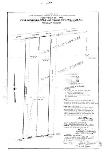 Click to see Parcel Map Book 7, pg. 151 (1974) of Nevada County Recorders Parcel Maps Book 7
