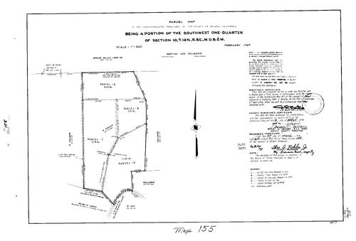 Click to see Parcel Map Book 7, pg. 155 (1974) of Nevada County Recorders Parcel Maps Book 7
