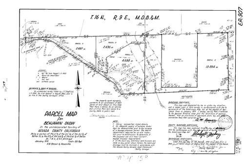 Click to see Parcel Map Book 7, pg. 159 (1974) of Nevada County Recorders Parcel Maps Book 7