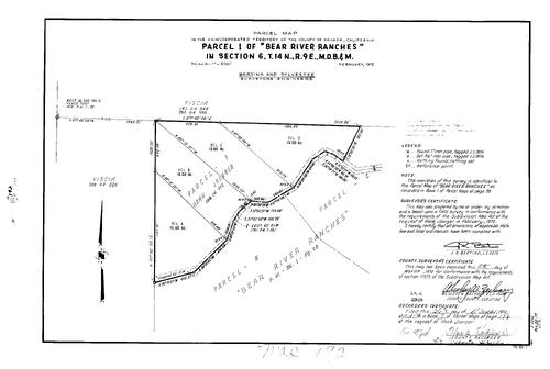 Click to see Parcel Maps Book 7, pg. 192 (1974) of Nevada County Recorders Parcel Maps Book 7
