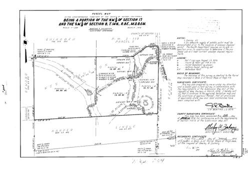 Click to see Parcel Maps Book 7, pg. 204 (1974) of Nevada County Recorders Parcel Maps Book 7