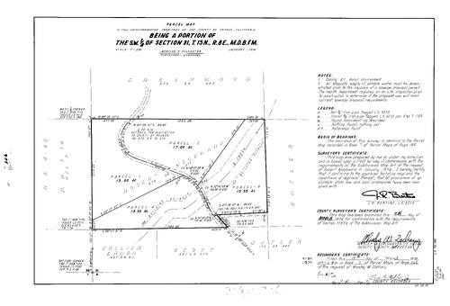 Click to see Parcel Maps Book 7, pg. 206 (1974) of Nevada County Recorders Parcel Maps Book 7