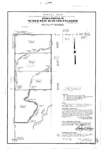 Click to see Parcel Maps Book 7, pg. 207 (1974) of Nevada County Recorders Parcel Maps Book 7