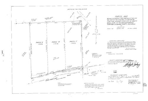 Click to see Parcel Maps Book 7, pg. 213 (1974) of Nevada County Recorders Parcel Maps Book 7