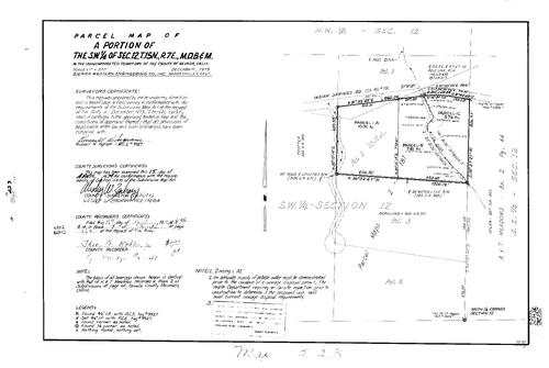 Click to see Parcel Maps Book 7, pg. 223 (1974) of Nevada County Recorders Parcel Maps Book 7