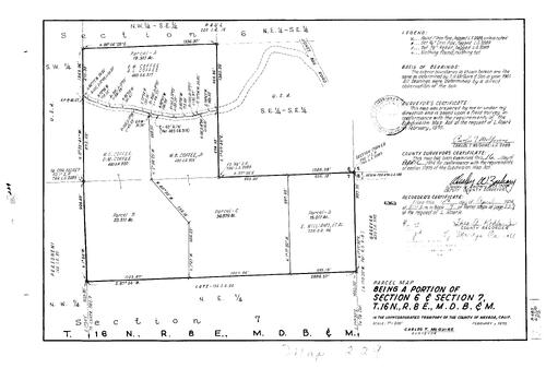 Click to see Parcel Maps Book 7, pg. 229 (1974) of Nevada County Recorders Parcel Maps Book 7