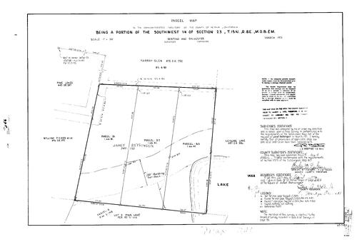 Click to see Parcel Maps Book 7, pg. 246 (1974) of Nevada County Recorders Parcel Maps Book 7