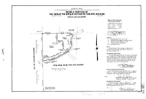 Click to see Parcel Maps Book 7, pg. 247 (1974) of Nevada County Recorders Parcel Maps Book 7