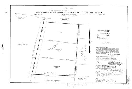 Click to see Parcel Maps Book 7, pg. 249 (1974) of Nevada County Recorders Parcel Maps Book 7