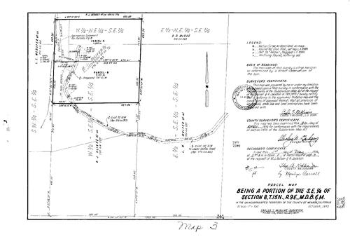Click to see Parcel Map Book 8, pg. 003 (1974) of Nevada County Recorders Parcel Maps Book 8