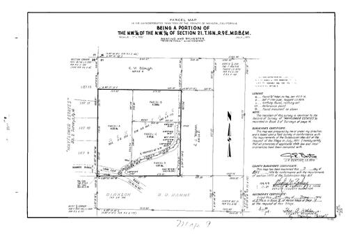 Click to see Parcel Map Book 8, pg. 009 (1974) of Nevada County Recorders Parcel Maps Book 8