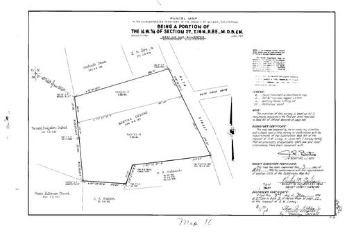 Click to see Parcel Map Book 8, pg. 010 (1974) of Nevada County Recorders Parcel Maps Book 8