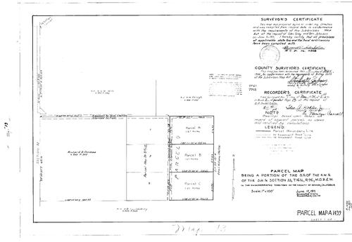 Click to see Parcel Map Book 8, pg. 013 (1974) of Nevada County Recorders Parcel Maps Book 8