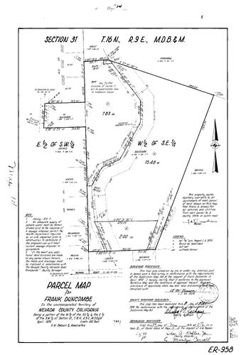Click to see Parcel Map Book 8, pg. 014 (1974) of Nevada County Recorders Parcel Maps Book 8