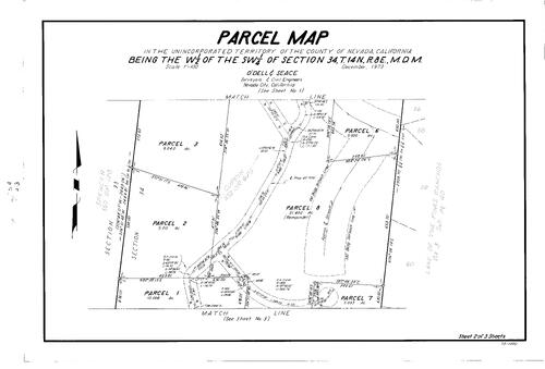 Click to see Parcel Map Book 8, pg. 024 (1974) of Nevada County Recorders Parcel Maps Book 8
