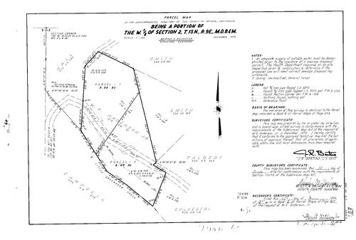 Click to see Parcel Map Book 8, pg. 060 (1974) of Nevada County Recorders Parcel Maps Book 8
