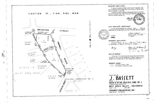 Click to see Parcel Map Book 8, pg. 063 (1974) of Nevada County Recorders Parcel Maps Book 8