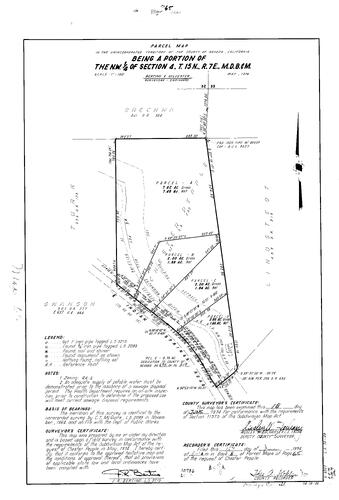 Click to see Parcel Map Book 8, pg. 065 (1974) of Nevada County Recorders Parcel Maps Book 8