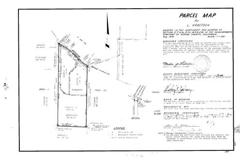 Click to see Parcel Map Book 8, pg. 066 (1974) of Nevada County Recorders Parcel Maps Book 8