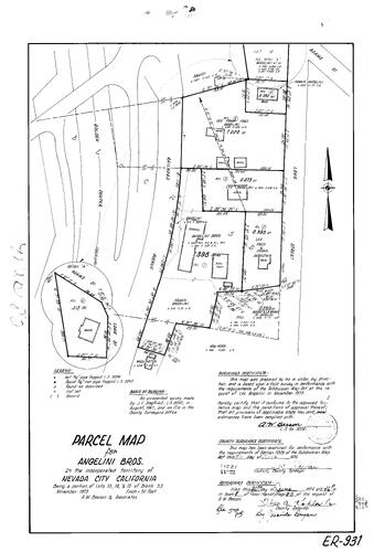 Click to see Parcel Map Book 8, pg. 080 (1974) of Nevada County Recorders Parcel Maps Book 8