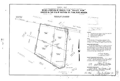 Click to see Parcel Map Book 8, pg. 083 (1974) of Nevada County Recorders Parcel Maps Book 8
