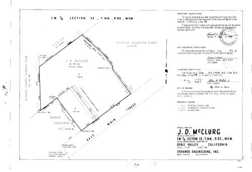 Click to see Parcel Map Book 8, pg. 088 (1974) of Nevada County Recorders Parcel Maps Book 8
