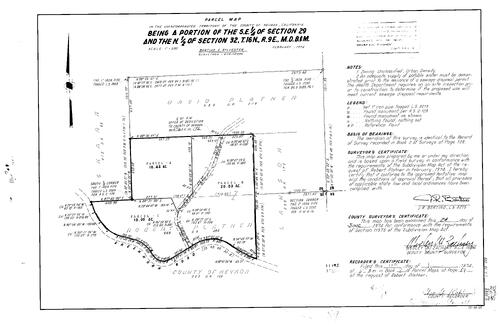 Click to see Parcel Map Book 8, pg. 089 (1974) of Nevada County Recorders Parcel Maps Book 8