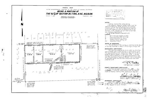 Click to see Parcel Map Book 8, pg. 090 (1974) of Nevada County Recorders Parcel Maps Book 8