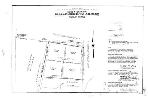 Click to see Parcel Map Book 8, pg. 091 (1974) of Nevada County Recorders Parcel Maps Book 8