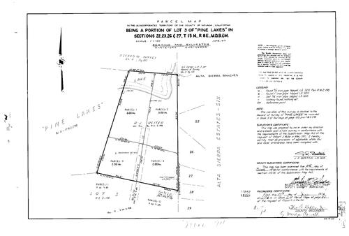 Click to see Parcel Map Book 8, pg. 094 (1974) of Nevada County Recorders Parcel Maps Book 8