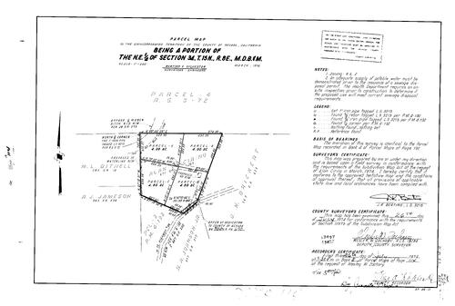 Click to see Parcel Map Book 8, pg. 114 (1974) of Nevada County Recorders Parcel Maps Book 8