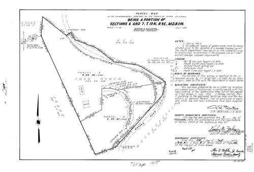 Click to see Parcel Map Book 8, pg. 145 (1974) of Nevada County Recorders Parcel Maps Book 8