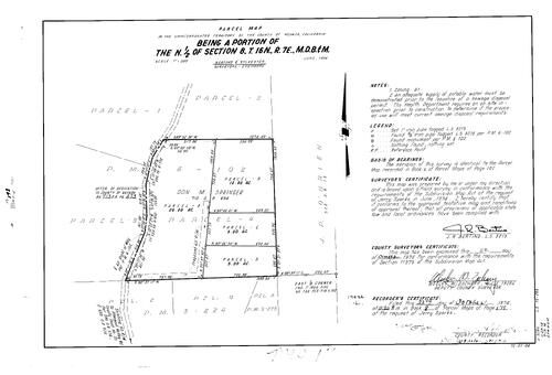 Click to see Parcel Map Book 8, pg. 178 (1974) of Nevada County Recorders Parcel Maps Book 8