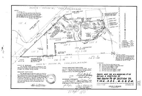 Click to see Parcel Map Book 8, pg. 180 (1974) of Nevada County Recorders Parcel Maps Book 8