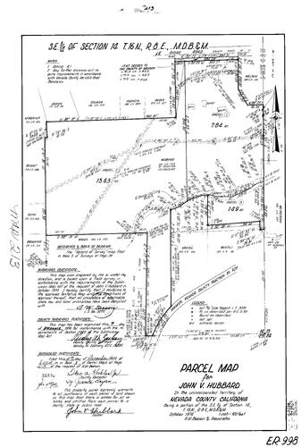 Click to see Parcel Map Book 8, pg. 213 (1974) of Nevada County Recorders Parcel Maps Book 8